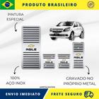 KIT Pedaleira de Carro E Descanso de PÉ 100% AÇO INOX modelo do carro Chevrolet Agile 2009 Acima Envio Rápido Brasil