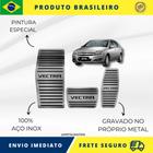 KIT Pedaleira de Carro E Descanso de PÉ 100% AÇO INOX modelo do carro Chevrolet Vectra At 1998 Acima Envio Rápido Brasil