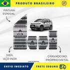 KIT Pedaleira de Carro E Descanso de PÉ 100% AÇO INOX modelo do carro Citroen C3 Aircross 2010 Acima Envio Rápido Brasil