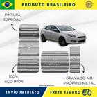 KIT Pedaleira de Carro E Descanso de PÉ 100% AÇO INOX modelo do carro Fiat Bravo Abarth 2014 acima Envio Rápido Brasil