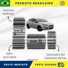 KIT Pedaleira de Carro E Descanso de PÉ 100% AÇO INOX modelo do carro Fiat Bravo Wolverine 2014 acima  Envio Rápido Brasil