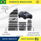 KIT Pedaleira de Carro E Descanso de PÉ 100% AÇO INOX modelo do carro Fiat Toro Itália 2016 acima Envio Rápido Brasil - Metal Racing