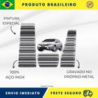 KIT Pedaleira de Carro E Descanso de PÉ 100% AÇO INOX modelo do carro Honda Civic 2006 Acima Envio Rápido Brasil