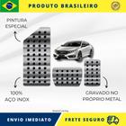 KIT Pedaleira de Carro E Descanso de PÉ 100% AÇO INOX modelo do carro Honda Civic G10 2015 acima Envio Rápido Brasil