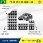 KIT Pedaleira de Carro E Descanso de PÉ 100% AÇO INOX modelo do carro Honda Civic G10 2017 acima Envio Rápido Brasil - Metal Racing