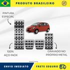 KIT Pedaleira de Carro E Descanso de PÉ 100% AÇO INOX modelo do carro Honda Fit 2003 Acima Envio Rápido Brasil - Metal Racing