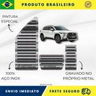 KIT Pedaleira de Carro E Descanso de PÉ 100% AÇO INOX modelo do carro Toyota Corolla Cross 2021 acima Envio Rápido Brasil