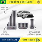 KIT Pedaleira de Carro E Descanso de PÉ 100% AÇO INOX modelo do carro Toyota Corolla TRD 2018 acima Envio Rápido Brasil