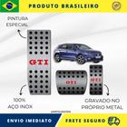 KIT Pedaleira de Carro E Descanso de PÉ 100% AÇO INOX modelo do carro Volkswagen Polo Gti 2018 acima Envio Rápido Brasil