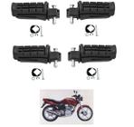 Kit Pedaleiras Completa Honda Titan 150 Sport Até 2008 - BRV Borrachas/Valcla