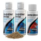 Kit Peixe Betta Ração Seachem Nutridiet 60G + Betta Basics