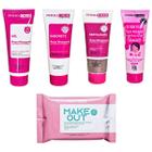 Kit Pele Limpa Skincare Rosa Mosqueta MakeOut Dermachem 5Pçs