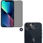 Kit Película 3D Vidro Privacidade + Película Câmera Traseira para Iphone 13 Mini