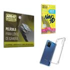 Kit Película De Câmera Samsung S10 Lite Com Capa Anti Shock