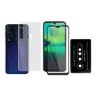 Kit Película Vidro 9d + Traseira E Pl Câmera Moto G8 Plus