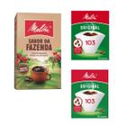 Kit Perfeito para seu Café: Filtro Melitta 103 + Café Tradicional Sabor da Fazenda