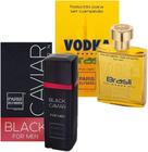 Kit perfume Black Caviar + Vodka Brasil - Paris Elysees