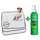 Kit Perfume Pet Clean P/Pets 120ml + 6 Tapetes Higiênicos P/Pets