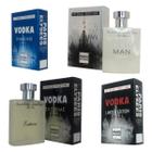 Kit Perfume Vodka Diamond + Vodka Man + Vodka Limited + Vodka Extreme Masculino 100ml