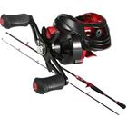 Kit Pesca 10kg Carretilha 19 Rol Anti Cabeleira + Vara de Carbono