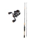 Kit Pesca Carretilha 18 rolamentos + Vara 1,65 metros 20 lb