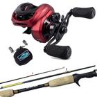 Kit Pesca Carretilha Maruri Kazan 10000 com Vara Topaz 1,80mts e Capa para Carretilha