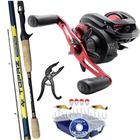 Kit Pesca Carretilha Montana Vara Topaz Alicate H.I e Estojo