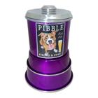 Kit Pet Comedouro + Pote de Ração Modelo Dog Pitbull Aluminio