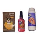 Kit pet sabonete + talco + spray para hálito