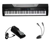 Kit Piano Arranjador Kurzweil KA70 com Luminária e Pedal