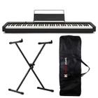 Kit Piano Digital Casio CDP-S110 Bk 88 Teclas + Capa + Suporte X