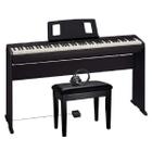 Kit Piano Digital Com Banco, Estante e Fone FRP-1 - Roland