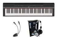 Kit Piano Yamaha P121 com Fone K414 e Luminária