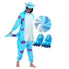 Kit Pijama Sullivan com Pantufa Kigurumi