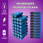 Kit Pilha AA Comum C/ Pilha AAA Palito Caixa 60 Unidades Cada - Combos Pilhas