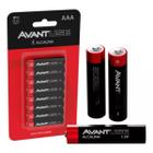 Kit Pilhas Alcalinas Aaa Pequena Com 08 Unidades 1.5v Avant