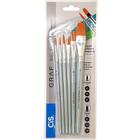 Kit Pincéis CiS Graf Brush Set Com 6 unidades Fibra Sintéticas