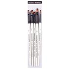 Kit Pinceis Daler Rowney Graduarte Chatos Set 5 Unidades - DALER & ROWNEY