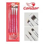 Kit Pincéis para Pintura em Madeira e EVA Condor - 5 Unidades