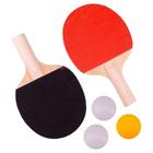 Kit Ping Pong 2 Raquetes E 3 Bolinhas