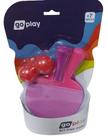 Kit Ping Pong - Go Play - Raquetes e Bolinhas - Rosa MULTIKIDS