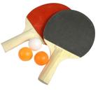 KIT Ping Pong Tênis de Mesa Com 2 Raquetes Anatômicas 3 Bolas - AEB Varieades