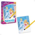 Kit Pintura Aquacolor Princesas Colorindo com Água com Pincel Infantil - Princesas Disney - Novo Papel