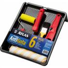 Kit Pintura Atlas Com 6 Pecas - Bandeja + Garfo + Rolo + Trincha + Misturador