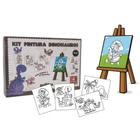 Kit Pintura Dinossauro - Educativo em Madeira - Brincadeira De Crianca