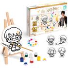 Kit Pintura Harry Potter Wizarding World Nig Brinquedos Com Cavalete E Tintas Artes Infantil