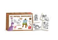 Kit Pintura Dinos Com Cavalete Tintas Jogo Infantil Nig 0440