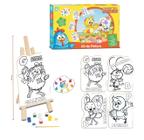 Kit Pintura Infantil Galinha pintadinha Com Mini Cavalete - Nig Brinquedos