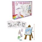 Kit Pintura Infantil Desenhos Luciano Martins com Cavalete Tintas e Tela  Infantil 13 Peças - Nig Brinquedos - Kit de Colorir - Magazine Luiza