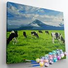 Kit Pintura Terapêutica - Vacas no Pasto - Tintas e Pincéis - Maue Art Store